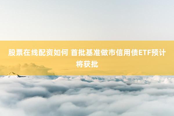 股票在线配资如何 首批基准做市信用债ETF预计将获批