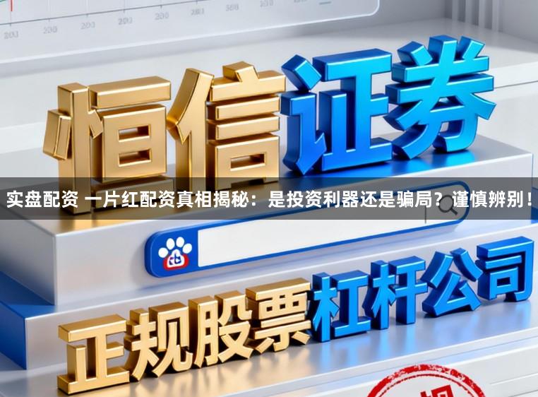 实盘配资 一片红配资真相揭秘：是投资利器还是骗局？谨慎辨别！