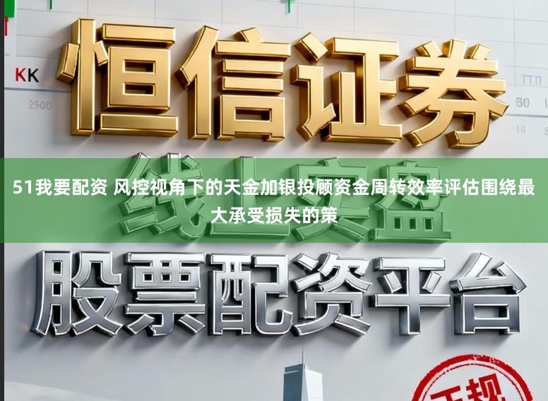 51我要配资 风控视角下的天金加银投顾资金周转效率评估围绕最大承受损失的策