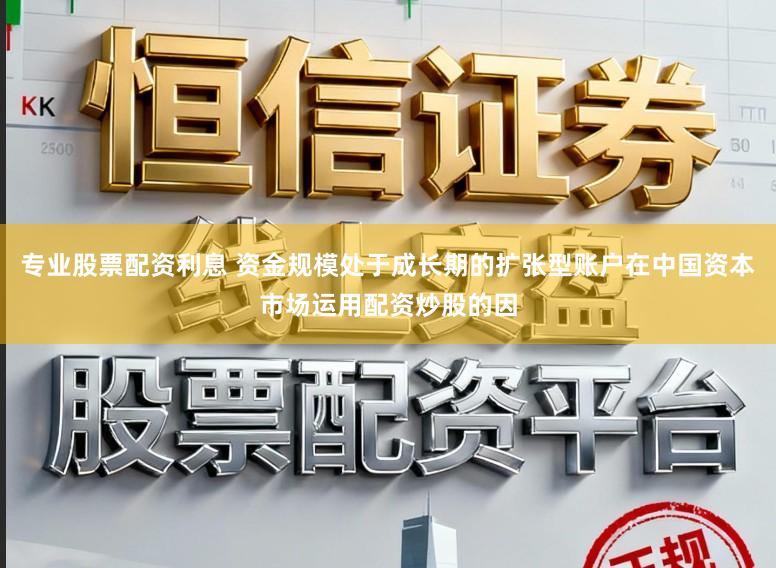 专业股票配资利息 资金规模处于成长期的扩张型账户在中国资本市场运用配资炒股的因