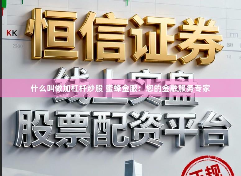 什么叫做加杠杆炒股 蜜蜂金服：您的金融服务专家